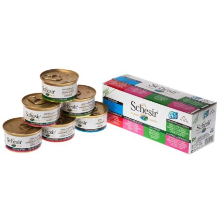 Pack pâtée en gelée 6 saveurs chat (boite 6x85g) - SCHESIR