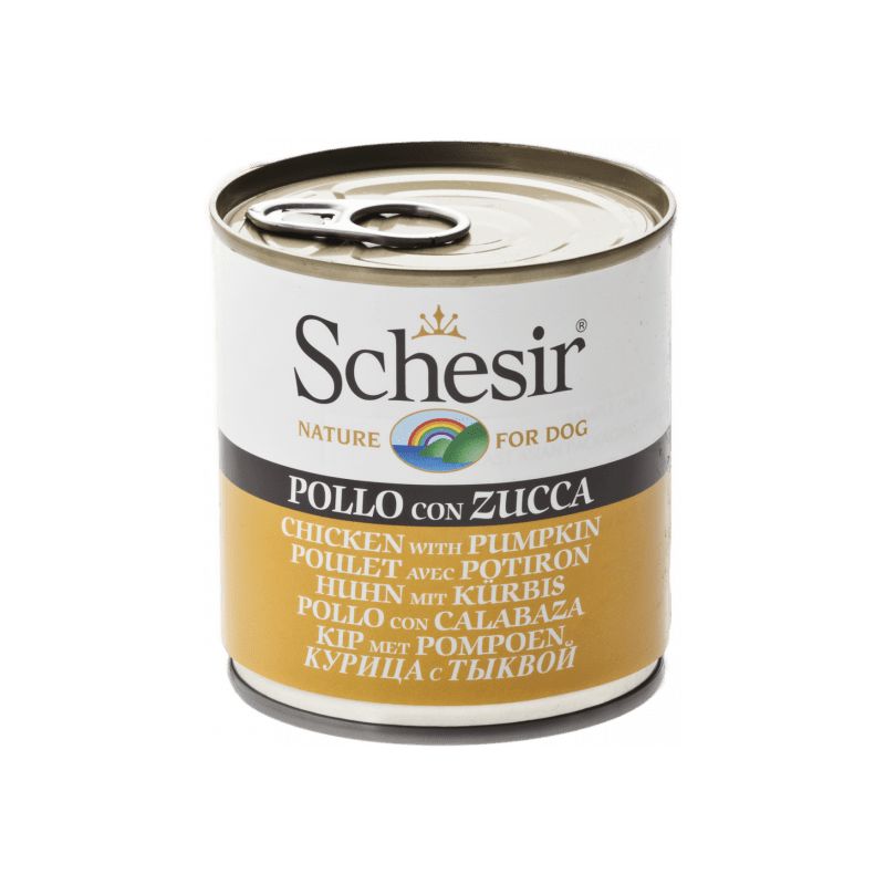 Patée en gelée Poulet/Potiron chien (boite 285g) - SCHESIR