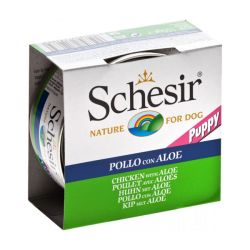 Gelée poulet/aloes chiot (boite 150g) - Schesir