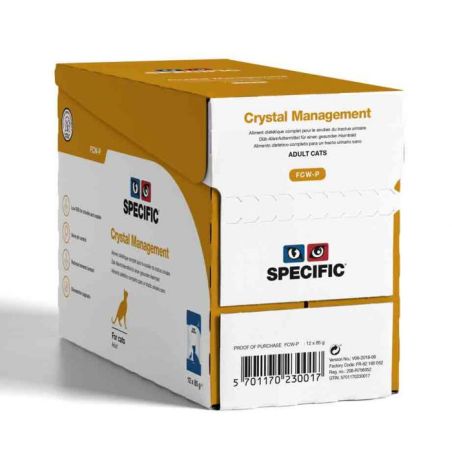 Sachet de pâtée chat FCW-P CRYSTAL MANAGEMENT - SPECIFIC