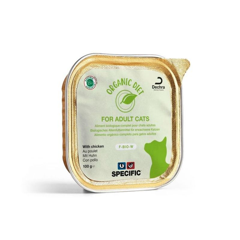 Terrine chat F-BIO-W ORGANIC CHICKEN - SPECIFIC