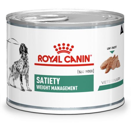 Patée chien VETERINARY DOG SATIETY WEIGHT MANAGEMENT (boite 12x195g)- Royal Canin