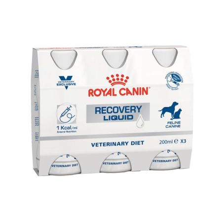 Bouteille chat et chien VETERINARY RECOVERY LIQUID (bouteille 3x200ml) - Royal Canin