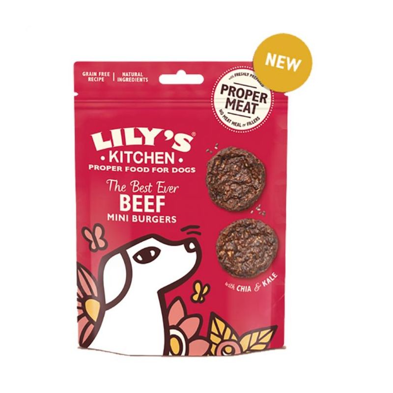 MINI BURGERS CHIEN AU BOEUF (sachet) - LILY'S KITCHEN