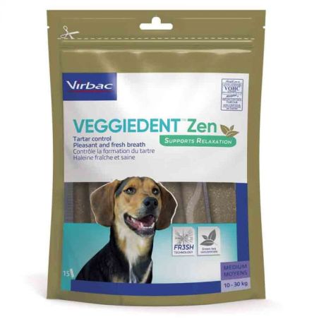 Friandises dentaire chiens de 10 à 30kg -VEGGIEDENT ZEN M