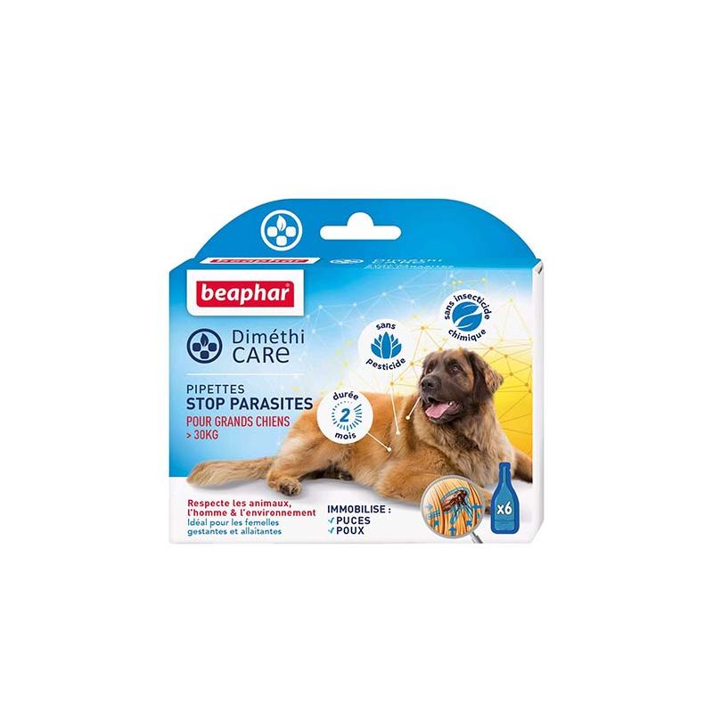 DIMETHICARE STOP PARASITE CHIENS L ( plus de 30 KG) - BEAPHAR