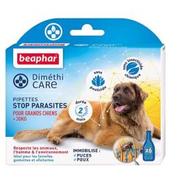 DIMETHICARE STOP PARASITE CHIENS L ( plus de 30 KG) - BEAPHAR