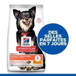 Croquettes chien SCIENCE PLAN ADULT PERFECT DIGESTION SMALL / MINI