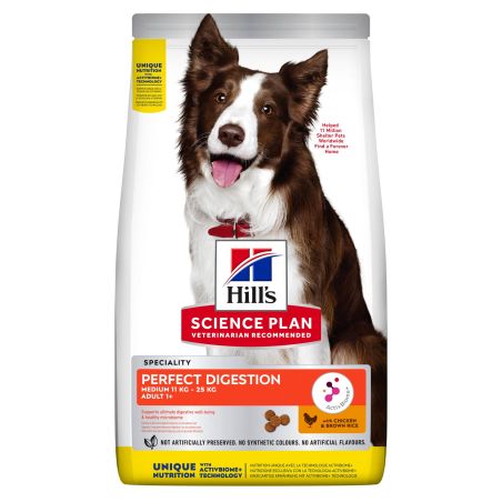 Croquettes chien SCIENCE PLAN ADULT PERFECT DIGESTION MEDIUM