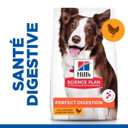 Croquettes chien SCIENCE PLAN ADULT PERFECT DIGESTION MEDIUM