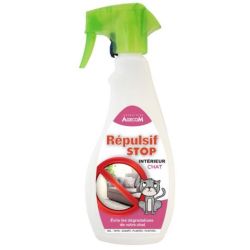 Spray répulsif intérieur chat - Répulsif Stop - Agecom