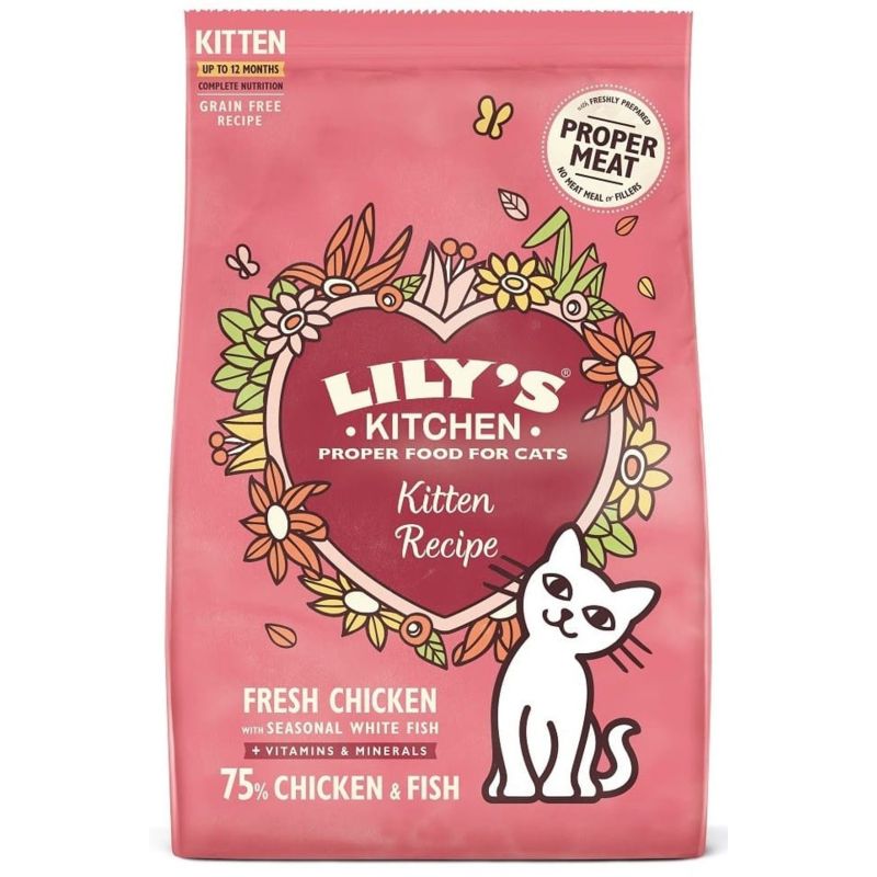 CROQUETTES CHAT SANS CEREALES CHATON POULET POISSON - LILY'S KITCHEN