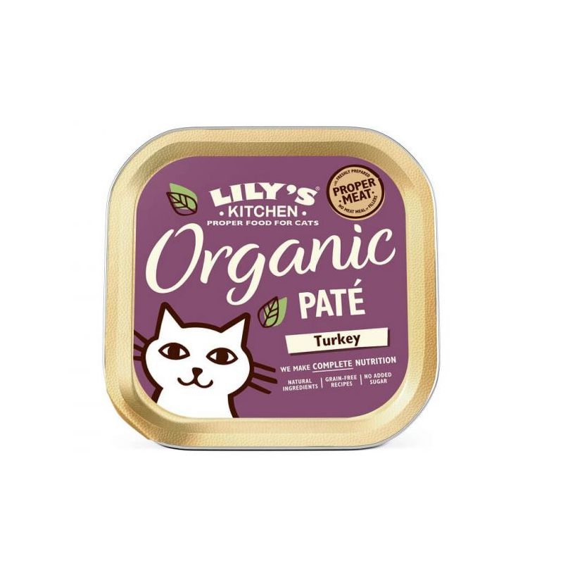 PATEE CHAT ORGANIC DINDE BIO (barquette) - LILY'S KITCHEN