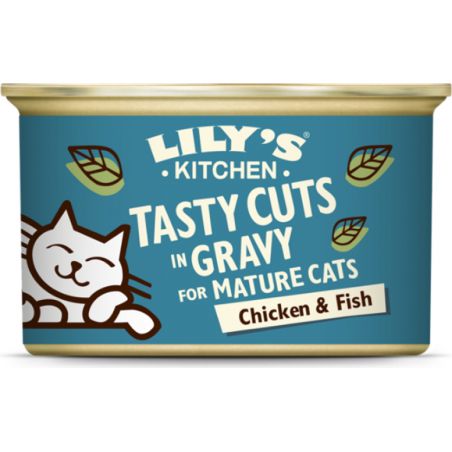 PATEE CHAT POISSON TASTY CUTS EN SAUCE - LILY'S KITCHEN