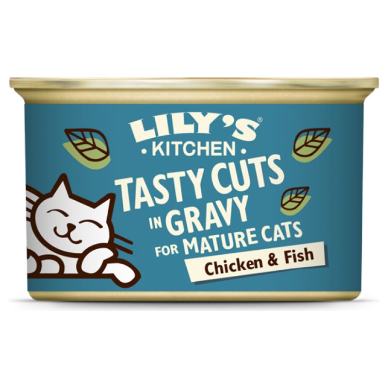 PATEE CHAT POISSON TASTY CUTS EN SAUCE - LILY'S KITCHEN