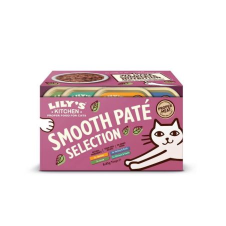 PATEE CHAT MULTIPACK SMOOTH (barquette) - LILY'S KITCHEN