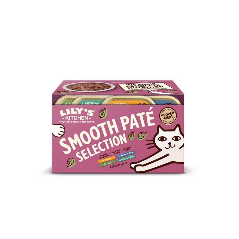 PATEE CHAT MULTIPACK SMOOTH (barquette) - LILY'S KITCHEN