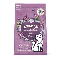 CROQUETTES CHAT SANS CEREALES SENIOR DINDE ET TRUITE - LILY'S KITCHEN