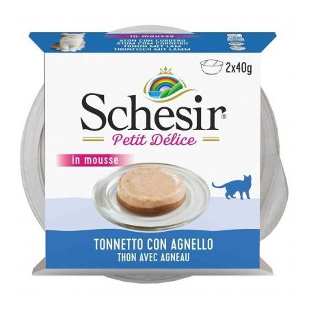 Paté en Mousse Petit Délice, Thon et Agneau pour Chat - SCHESIR