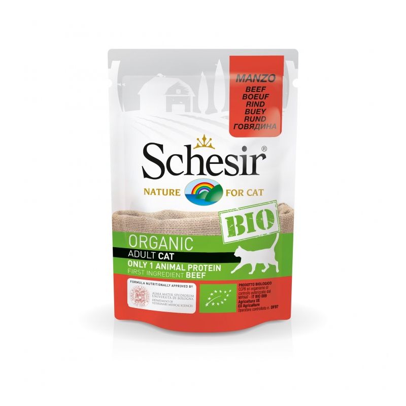 Pâtée chat boeuf bio - Schesir