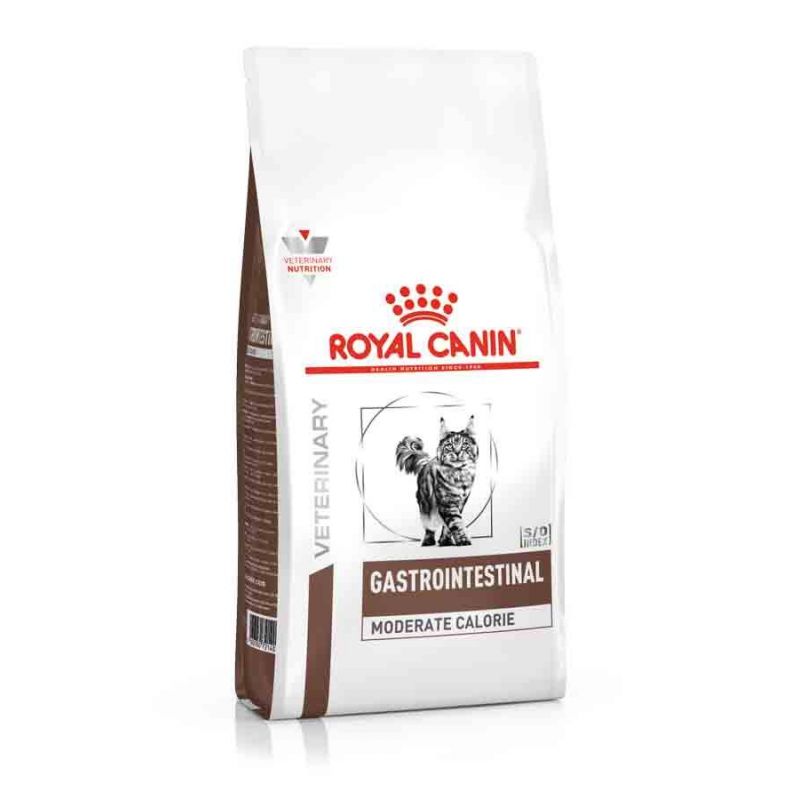 Croquettes chat VETERINARY CAT GASTROINTESTINAL MODERATE CALORIE - Royal Canin