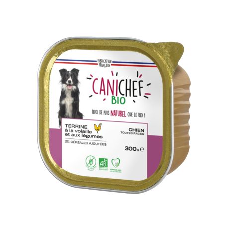 Alimentation humide volaille (9 x 300g) - CANICHEF