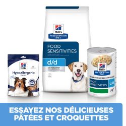 CROQUETTES CHIEN ADULT PRESCRIPTION DIETS D/D CANARD & RIZ - HILL'S