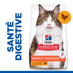 Croquettes chat SCIENCE PLAN ADULT PERFECT DIGESTION