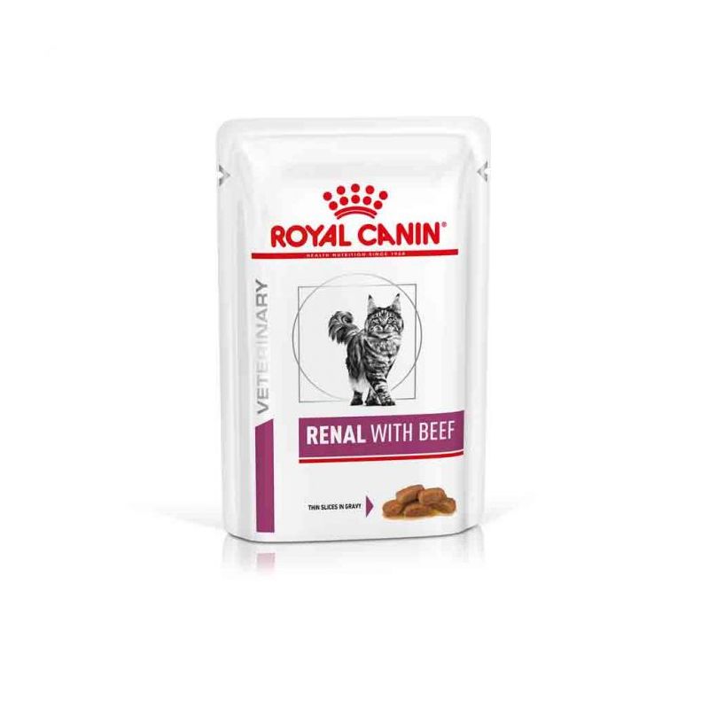 Patée chat VETERINARY CAT RENAL BOEUF - Royal Canin