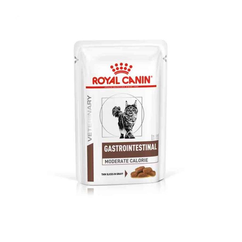 Patée chat VETERINARY CAT GASTROINTESTINAL MODERATE CALORIE - Royal Canin