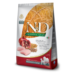 Croquettes Chien - N&D Ancestral poulet - Medium/Max - Farmina