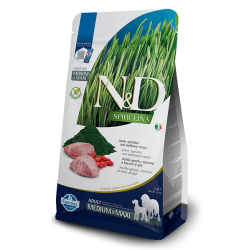 Croquettes chien - N&D Spiruline - Agneau - Medium / Maxi - Farmina