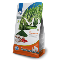 Croquettes chien - N&D Spiruline - Hareng - Medium / Maxi - Farmina