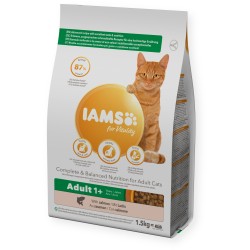 Croquettes chat saumon - IAMS for Vitality
