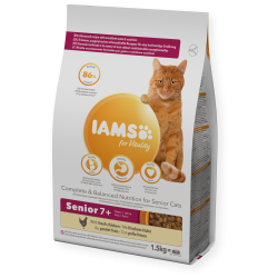 Croquettes chat senior poulet - IAMS for Vitality