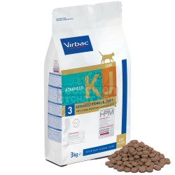 CROQUETTES CHAT - VETERINARY HPM CAT KJ3 ADVANCED KIDNEY JOINT - VIRBAC