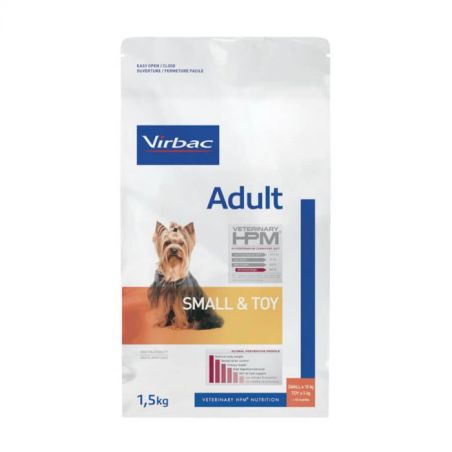 CROQUETTES CHIEN VETERINARY HPM DOG ADULT SMALL & TOYS - VIRBAC