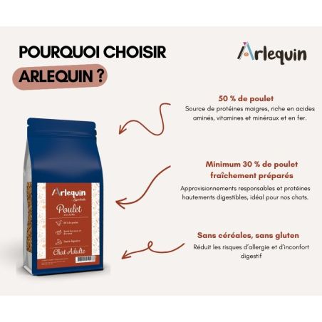 CROQUETTE CHAT ARLEQUIN ESSENTIELLE POULET