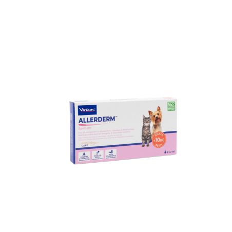 Pipettes protectrices chat et petit chien Allerderm - Virbac