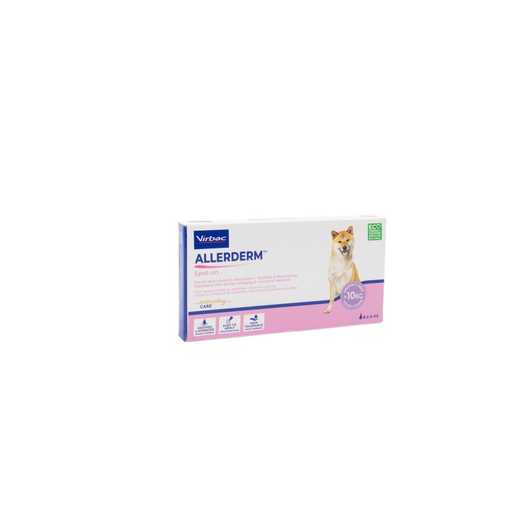 Pipettesprotectrices moyen et grand chien Allerderm - Virbac