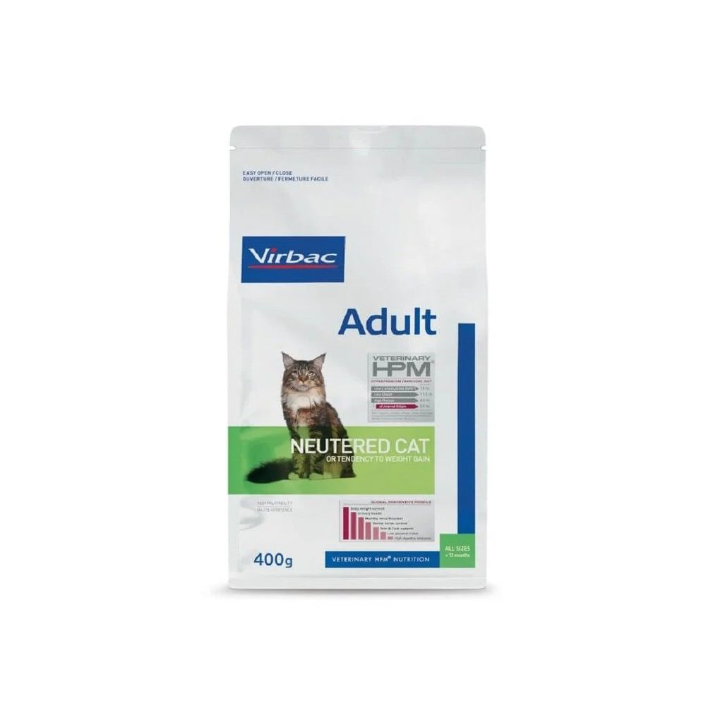 CROQUETTES CHAT VETERINARY HPM CAT ADULT NEUTERED - VIRBAC