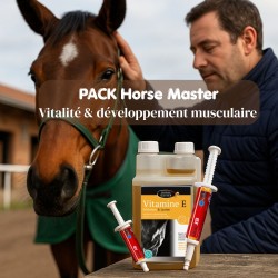 Vitalité & développement musculaire : Vitamine E-Sélénium-Lysine	+ Oral XB - Horse Master