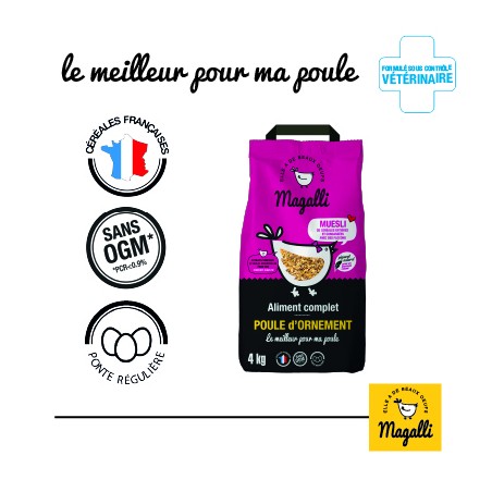 Magalli Aliment Complet Poules D'Ornement - France Sans Ogm