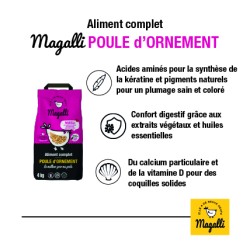 Magalli Aliment Complet Poules D'Ornement - Beauté Et Santé