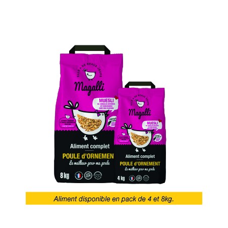 Magalli Aliment conditionnement Complet Poules D'Ornement - Beauté Et Santé