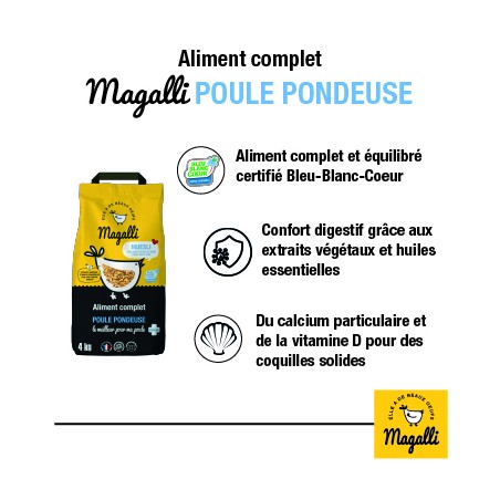 Magalli Grain Muesli Poule Pondeuses Bleu Blanc Coeur