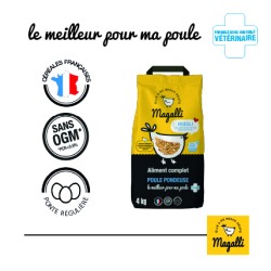 Magalli aliment Francais poules pondeuse Bleu Blanc Coeur cereales france