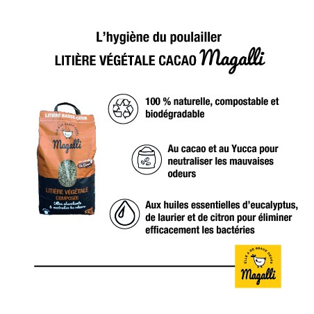 Magalli PAILLAGE poules - Hygiène Naturelle
