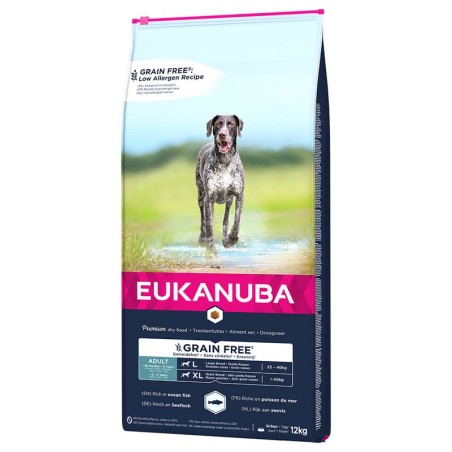 Eukanuba Chien Adulte Sans céréales Grandes Races Riche en Poissons