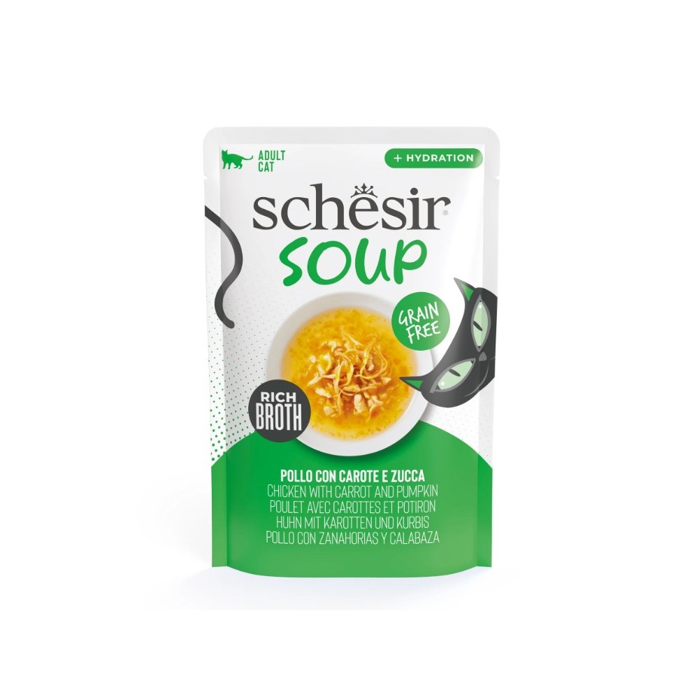 Soupe Poulet/citrouille Schesir Chat